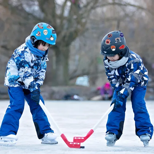 Miniatura 6 de 1000 calcomanías de hockey sobre hielo en 2 rollos con 16 patrones, lindos adhesivos autoadhesivos motivacionales de hockey sobre hielo
