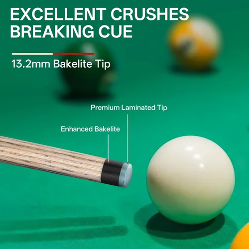Miniatura 3 de AKLOT Heavy Hitter Jump Break Cue- 21 onzas, 23 onzas, 25 onzas, 28 onzas, 3 piezas, punta de baquelita de 0.55 pulgadas, para rupturas explosivas