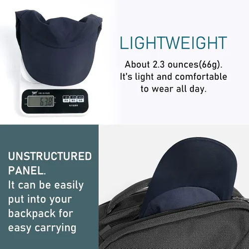 Miniatura 5 de Gorra de béisbol impermeable para hombre, sombrero de lluvia plegable para correr al aire libre, sombrero de pesca solar