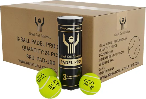 Great Call Athletics El | Pelotas Padel Pro | Calidad de Torneo Profesional | Juego de 3 bolas Presurizado Rendimiento para Raqueta