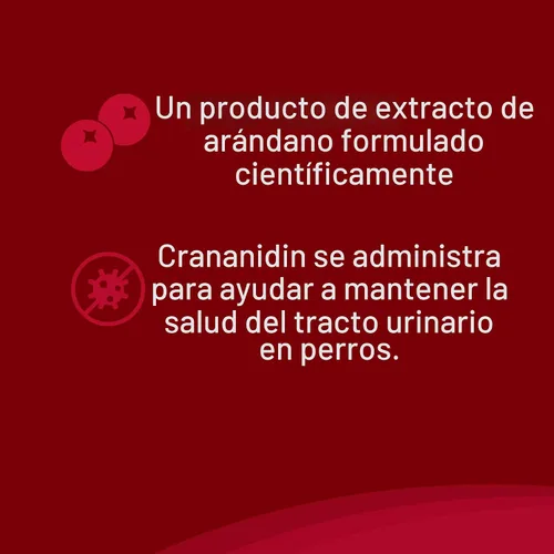 Miniatura 4 de Nutramax Laboratories Crananidin Extracto de Arándano Suplemento para la Salud del Tracto Urinario para Perros, 75 Tabletas masticables