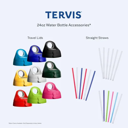 Miniatura 138 de Taza de viaje Tervis de doble pared transparente y colorida con tapa fabricada en Estados Unidos mantiene las bebidas frías y calientes, 16 onzas