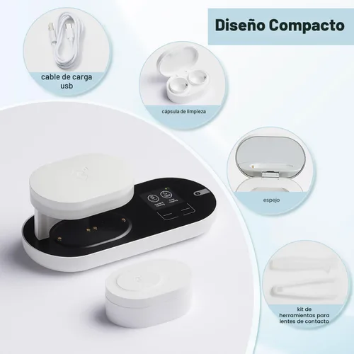 Miniatura 5 de ReO2 Gen6 Limpiador suave para lentes de contacto para retención de humedad, solución de limpieza avanzada con tecnología de electroforesis