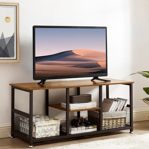 Miniatura 17 de VECELO Soporte de TV con tomas de corriente para televisores de hasta 75 pulgadas, centro de entretenimiento multimedia de 62 pulgadas con estación