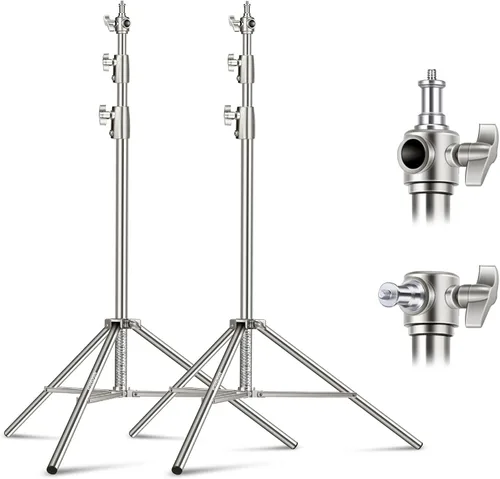 Miniatura 12 de NEEWER PRO - Soportes de luz para estudio fotográfico de 9 pies (102.4 in) con resorte y tornillo de 1/4 pulgadas y perno de 5/8 para iluminación