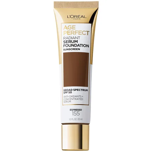 Miniatura 15 de L'Oreal Paris Age Perfect Base de suero radiante con SPF 50, Rosa Miel, 1 fl. oz. Rosa (honey rose)