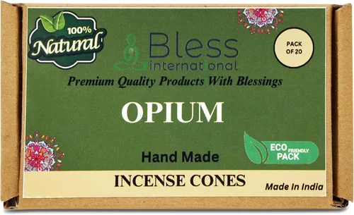 Miniatura 41 de Bless International Conos de incienso 100% naturales de lavanda hechos a mano, sumergidos a mano, libres de químicos orgánicos para purificación
