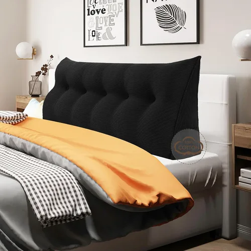 Miniatura 19 de WOWMAX - Almohada triangular para cabecero; almohada en forma de cuña para cabecero; almohada grande de refuerzo para cama, almohada