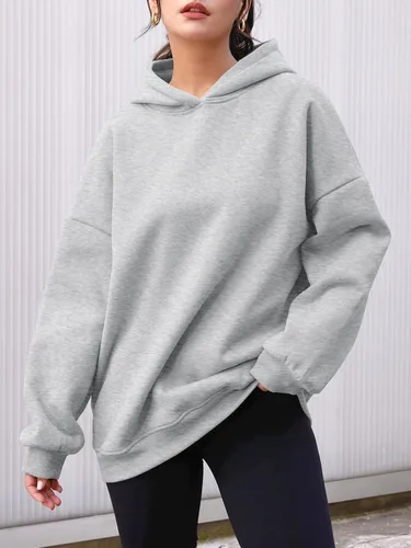 Miniatura 7 de AUTOMET Sudaderas con capucha de gran tamaño para mujer, sudaderas de forro polar con capucha 2024, ropa de otoño, trajes de moda, suéter de invierno