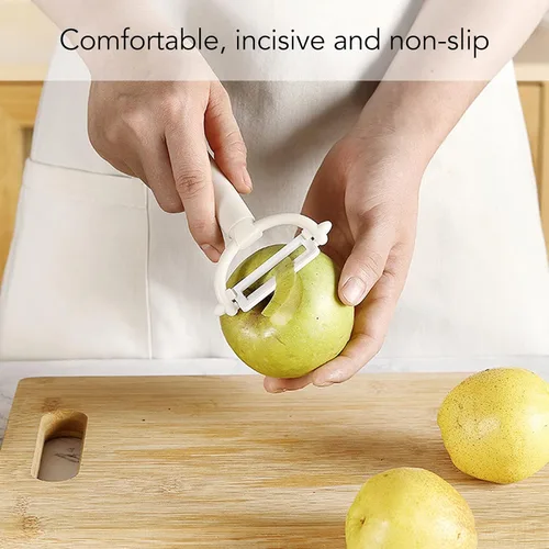 Miniatura 4 de Juego de cuchillos con bloque, juegos de cuchillos de cocina de 5 piezas con cuchillos de acero inoxidable, tijeras y pelador para carne de frutas