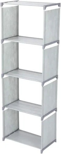 JUOPZKENN Estanterías, estantería abierta, organizador de almacenamiento, estante de plástico para libros, estantería portátil vertical para