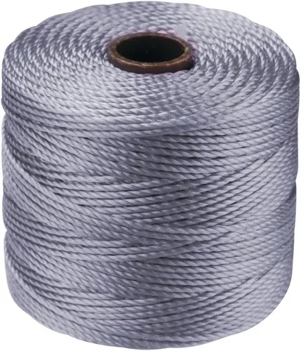 Miniatura 45 de The Beadsmith S-Lon - Cordón de nailon trenzado de 0.020 in para cuerda, color rojo oscuro, TEX210, carrete de 77 yardas