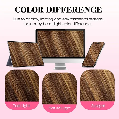 Miniatura 8 de SIYUSI Extensiones de cabello humano real con pinzas, 100% cabello humano Remy brasileño, invisibles y aptas para el cuero cabelludo, color negro
