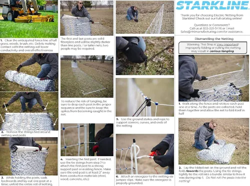 Miniatura 3 de Red eléctrica para caballos 48" x 164' Portable Trail & Show Fence