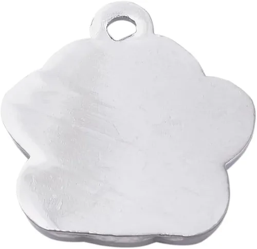 Miniatura 2 de Abalorio esmaltado con estampado de pata de perro y gato con purpurina en polvo de aleación de esmalte de gato y perro, dijes para llavero, joyería