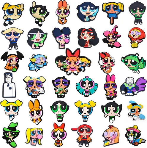 35 dijes para zapatos de dibujos animados de Hypebeast, accesorios para zapatos, pulsera, pulsera, regalo para cumpleaños, fiesta, vacaciones,