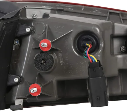 Miniatura 4 de ECOTRIC Lámpara trasera compatible con Ford Fusion 2017-2020 Reemplazo para FO2804118 lado del conductor, LH izquierdo, luz de giro amarilla