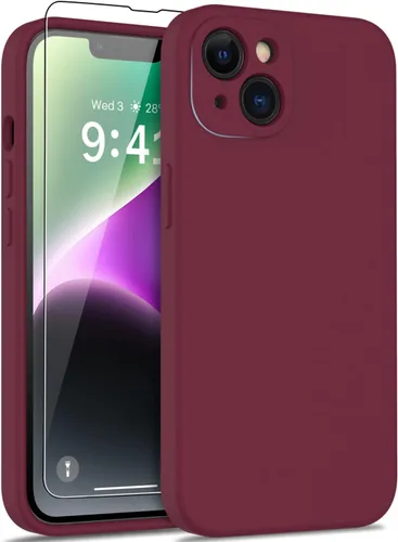 Miniatura 9 de DEENAKIN Funda para iPhone 14 Pro Max con protector de pantalla, funda para cámara mejorada, goma de gel de silicona suave probada contra caídas
