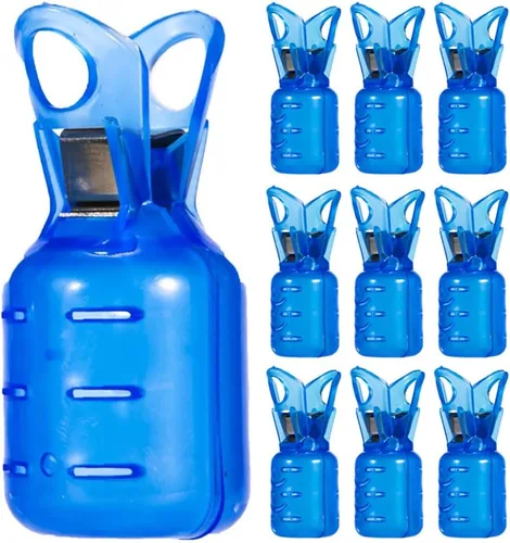 Miniatura 8 de 10 piezas de cubierta de ganchos de calamar de pesca, cubierta de gancho de pesca de PVC, funda protectora de gancho de calamar, tapas de seguridad