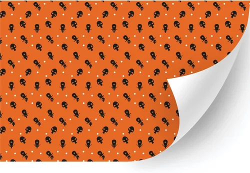 Miniatura 13 de HTV4U Vinilo de transferencia de calor con estampado de Halloween (zigzag de Halloween, 18.5 pulgadas x 3 yardas), papel de transferencia de prensa