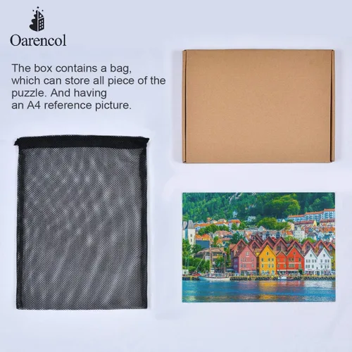 Miniatura 7 de Bergen Norway House Lake Mountain - Rompecabezas de 1000 piezas para adultos, regalos de bricolaje Multi 11