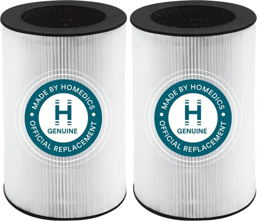 Miniatura 8 de Homedics TotalClean - Filtro de repuesto para purificador de aire tipo HEPA de 360 grados, funciona con purificadores de aire Homedics AP-T10-BK