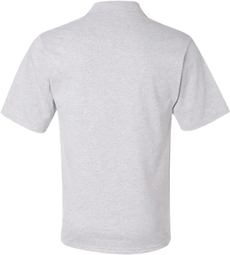 Miniatura 5 de Playera estilo polo con bolsillo, antimanchas para hombres, L, Gris deportivo