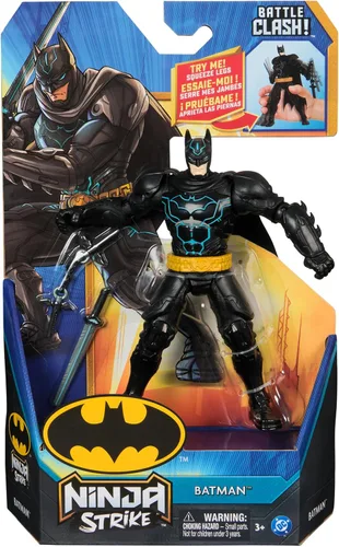 Miniatura 2 de DC Comics, Batman Battle Clash – Batman Ninja Strike Gorilla Grodd Action Figure 15cm with 2 Ninja Accessories, Superhero Toy for Boys and Girls 3