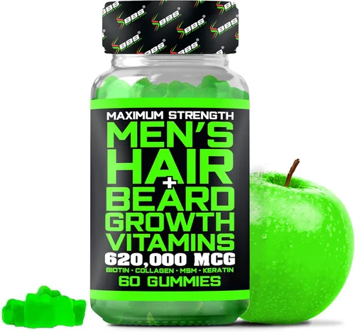 Miniatura 8 de Péptidos de colágeno de biotina líquida para el crecimiento y engrosamiento de la barba, suplemento de crecimiento de barba y cabello para hombres