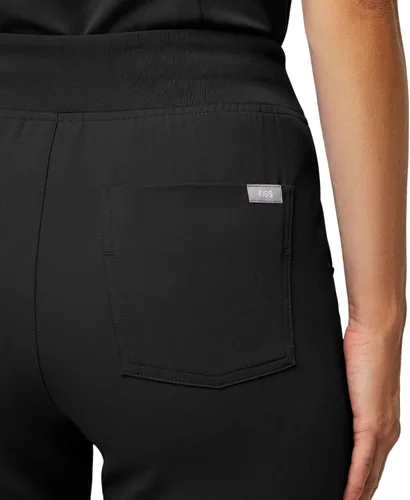 Miniatura 5 de FIGS Zamora - Pantalones quirúrgicos de cintura alta para mujer, ajuste delgado, 6 bolsillos, cintura alta, pantalones de yoga para mujer
