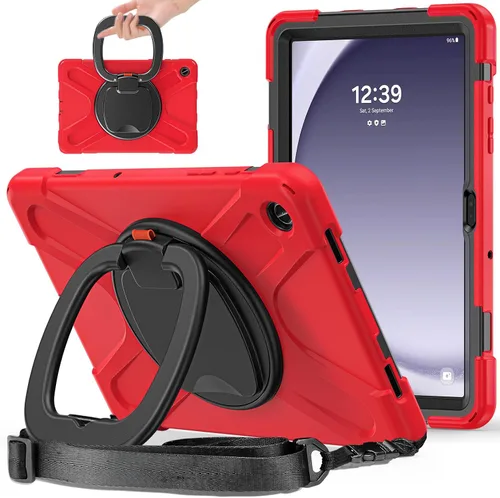 Miniatura 94 de 360 Rotation Case for Galaxy Tab ActivePro/Tab Active4 Pro/Active 5 Pro 10.1" Sturdy Cover Rotate Ring Stand Shoulder Carrying Strap Hand Strap