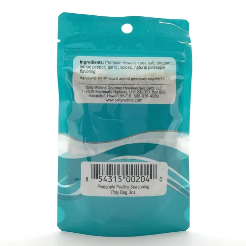 Miniatura 2 de Salty Wahine Gourmet Hawaiian Sea Salts Condimento para aves de corral de piña, 3 onzas