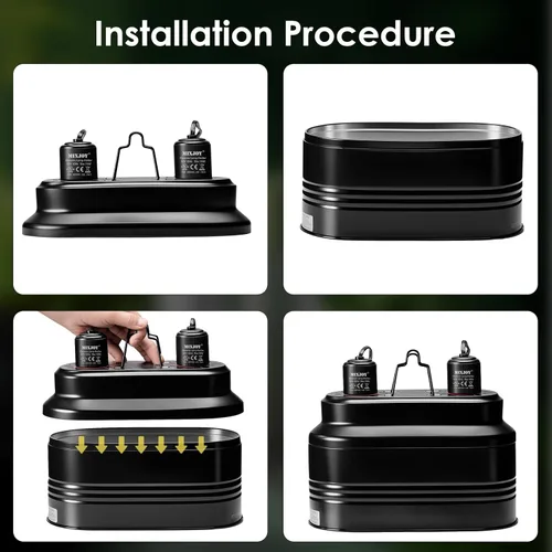 Miniatura 7 de MIXJOY Lámpara de reptil doble, máximo 160 W cada lámpara de calor con interruptores separados, se adapta a luz de reptil/lámpara de calor/luz UVB