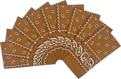 Miniatura 10 de Vamqor - Lote de 10 pañuelos finos de algodón 100 %