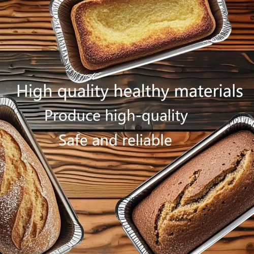 Miniatura 7 de Paquete de 50 moldes desechables de aluminio con tapas de 6.9 x 3.5 pulgadas 1Lb Mini Baking Pans, Foil Pans, Ideal for Baking Bread, Cakes