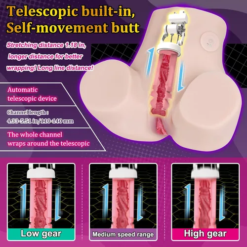 Miniatura 2 de Masturbadores masculinos automáticos muñeca sexual 7 juguetes sexuales telescópicos automáticos para adultos 27.1LB