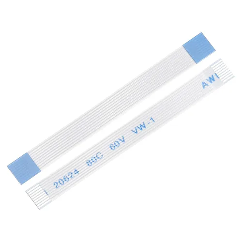 Miniatura 50 de uxcell Cable plano flexible, 10 pines de 0.020 in de paso de 5.906 in FPC FFC cable de cinta flexible para TV LCD, reproductor de DVD, laptop, 5