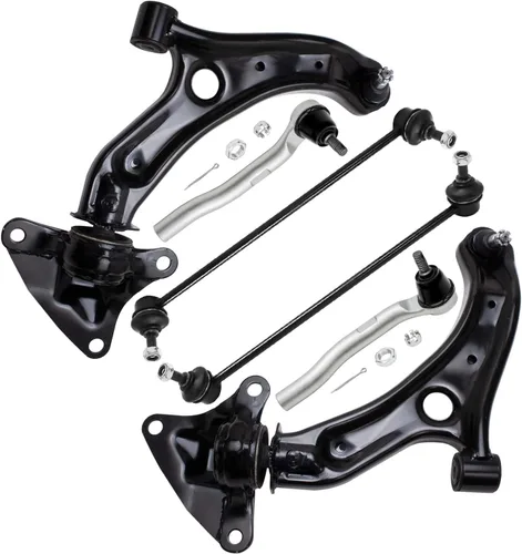 Miniatura 300 de Detroit Axle - Kit de extremo delantero para Chrysler 300 Dodge Charge Challenger 2011-2023, 2 brazos de control inferiores traseros 2 rótulas