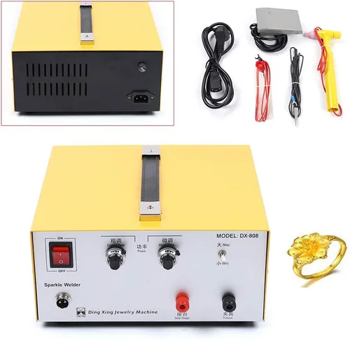 Miniatura 8 de Máquina automática de soldadura por puntos CNC, máquina de soldadura de mano portátil para metal, kits de soldador de joyas permanentes de 110 V/60