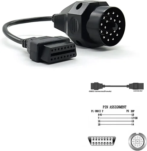 Miniatura 6 de 20PIN OBD OBDii OBD2 adaptador OBD 20 pin adaptador a OBD 16 pin
