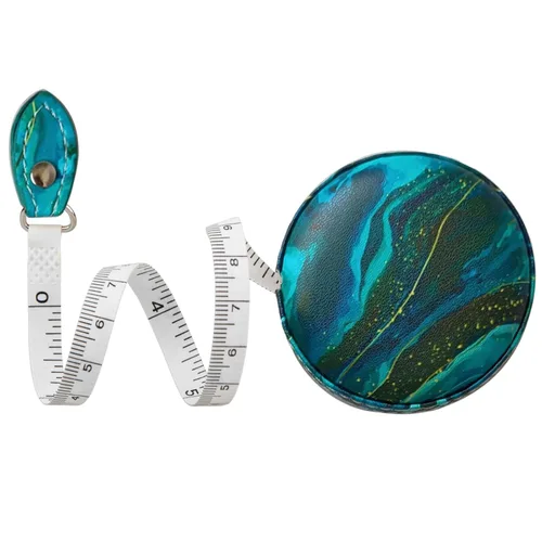 Miniatura 11 de Cinta métrica para costura, tela médica para el cuerpo, sastre, manualidades, dieta, cinta métrica de 60 pulgadas/1.5M de doble cara retráctil