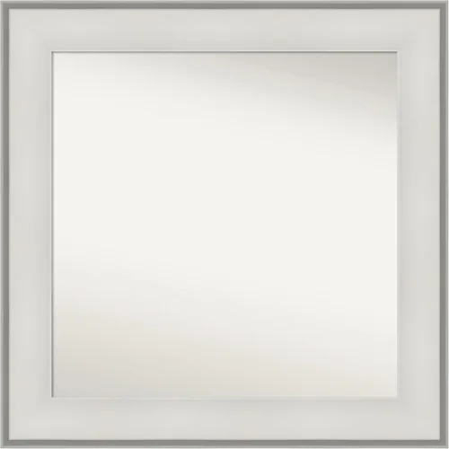 Amanti Art Espejo personalizado, espejo de baño blanco imperial, espejo de pared o espejo de tocador de baño sobre el fregadero (25 x 25 pulgadas),