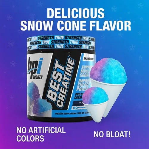 Miniatura 2 de BPI Sports Best Creatine - Polvo de monohidrato de creatina para hombres y mujeres, sal del Himalaya - Fuerza, bombeo, resistencia, crecimiento