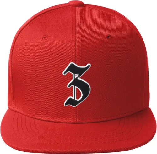 Miniatura 838 de Daxton Gorra clásica con visera de billete plano con letras del alfabeto inglés antiguo de la A a la Z