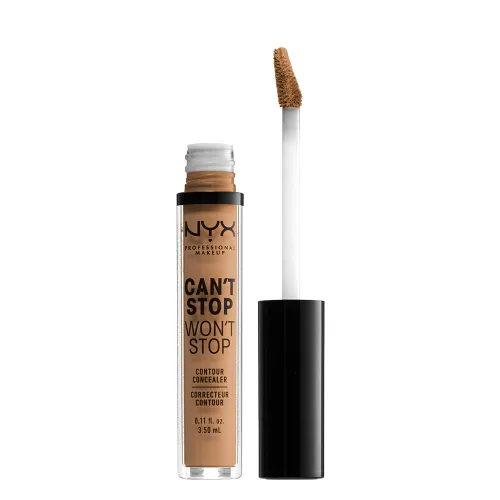 Miniatura 3 de NYX PROFESSIONAL MAKEUP Can't Stop Won't Stop - Corrector de contorno, 24 horas de cobertura total y acabado mate - Vainilla 06 VAINILLA