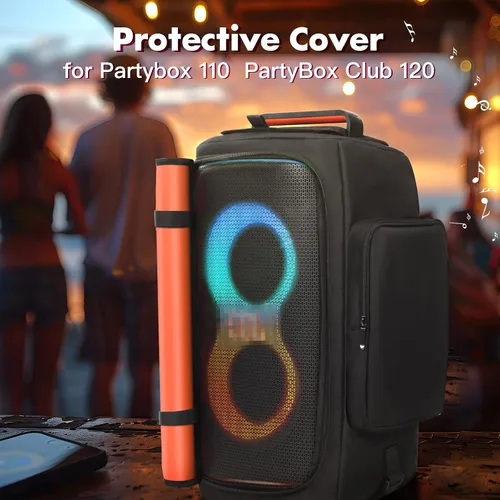 Miniatura 8 de LEFOR·Z Funda para altavoces compatible con JBL PartyBox 120, funda antipolvo para altavoz sin fondo, bolsa de almacenamiento para JBL PartyBox 110