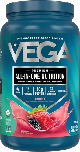 Miniatura 4 de Vega - Proteína vegetal en polvo de reemplazo alimenticio, orgánica, VEG00521, Original, Original, 1