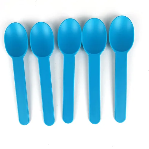 Miniatura 6 de Worlds Paquete de 50 cucharas desechables de plástico para postre, cucharas rojas de 5.9 pulgadas para helado, yogur congelado, cereales y uso