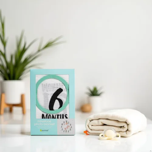 Miniatura 6 de Pearhead Manta de hitos para bebé, accesorio para fotos de hitos mensuales para recién nacido, regalo de recuerdo de bebé niña o bebé, regalo