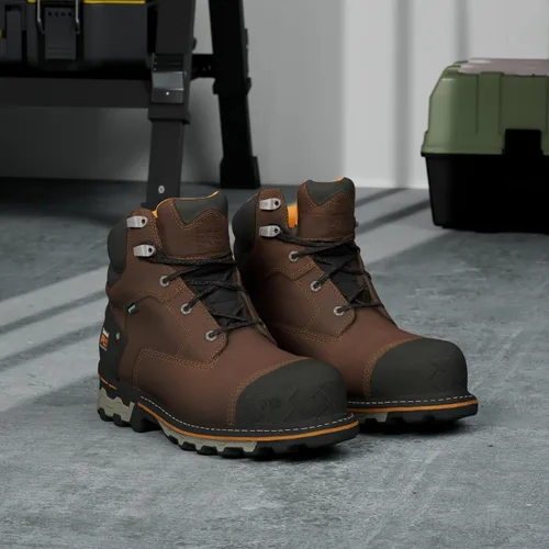 Miniatura 8 de Timberland PRO Botas de trabajo industriales para hombre de 6.0 pulgadas, Boondock, con puntera de composite, impermeables y aisladas Marrón